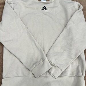 Adidas kids light tan Crewneck Sweatshirt